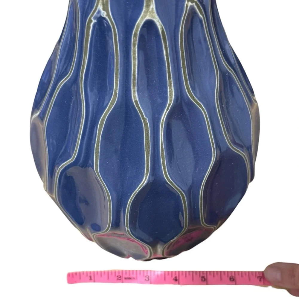 Katherine Blue Ceramic Vase, 12